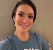 Woman feeling relaxed and confident after audio